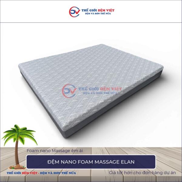 Đệm nano foam Massage Elan